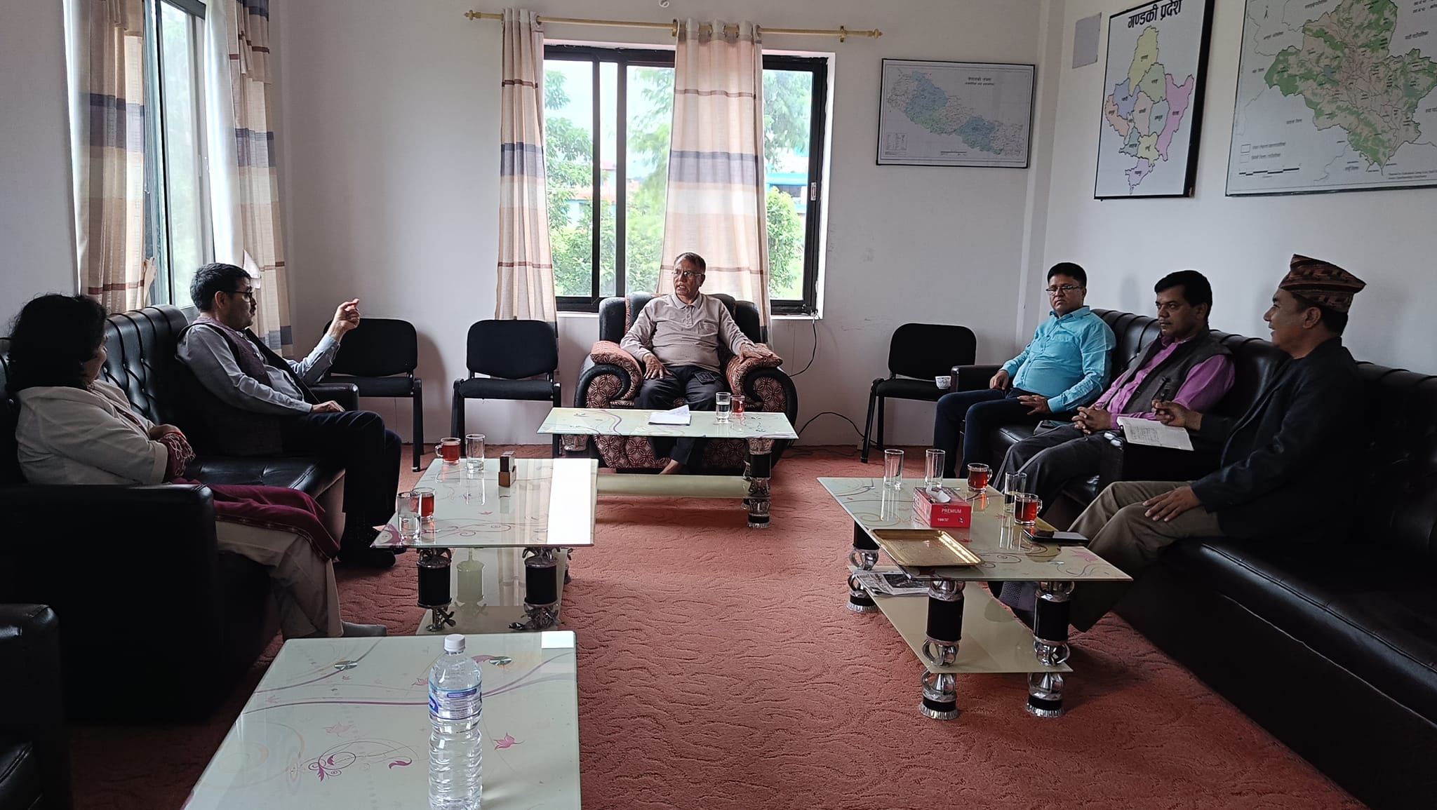 गण्डकी प्रदेशसभाका सभामुख मा. कृष्णप्रसाद धितालसँग प्रदेशसभाका समस्या, कानुन निर्माणको अवस्था र संघीयता सवलीकरणका सवालमा छलफल