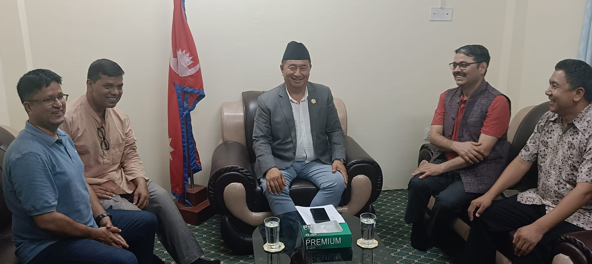 बागमती प्रदेशका मुख्यमन्त्री मा. बहादुरसिंह लामासँग अन्तरक्रिया कार्यक्रमको तयारीको बारेमा छलफल
