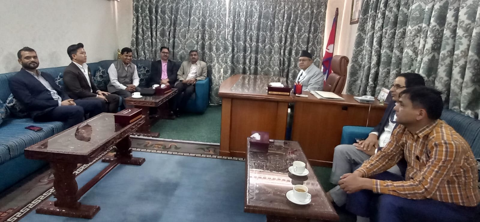प्रतिनिधिसभाका सम्माननीय सभामुख देवराज घिमिरेसँग छलफल