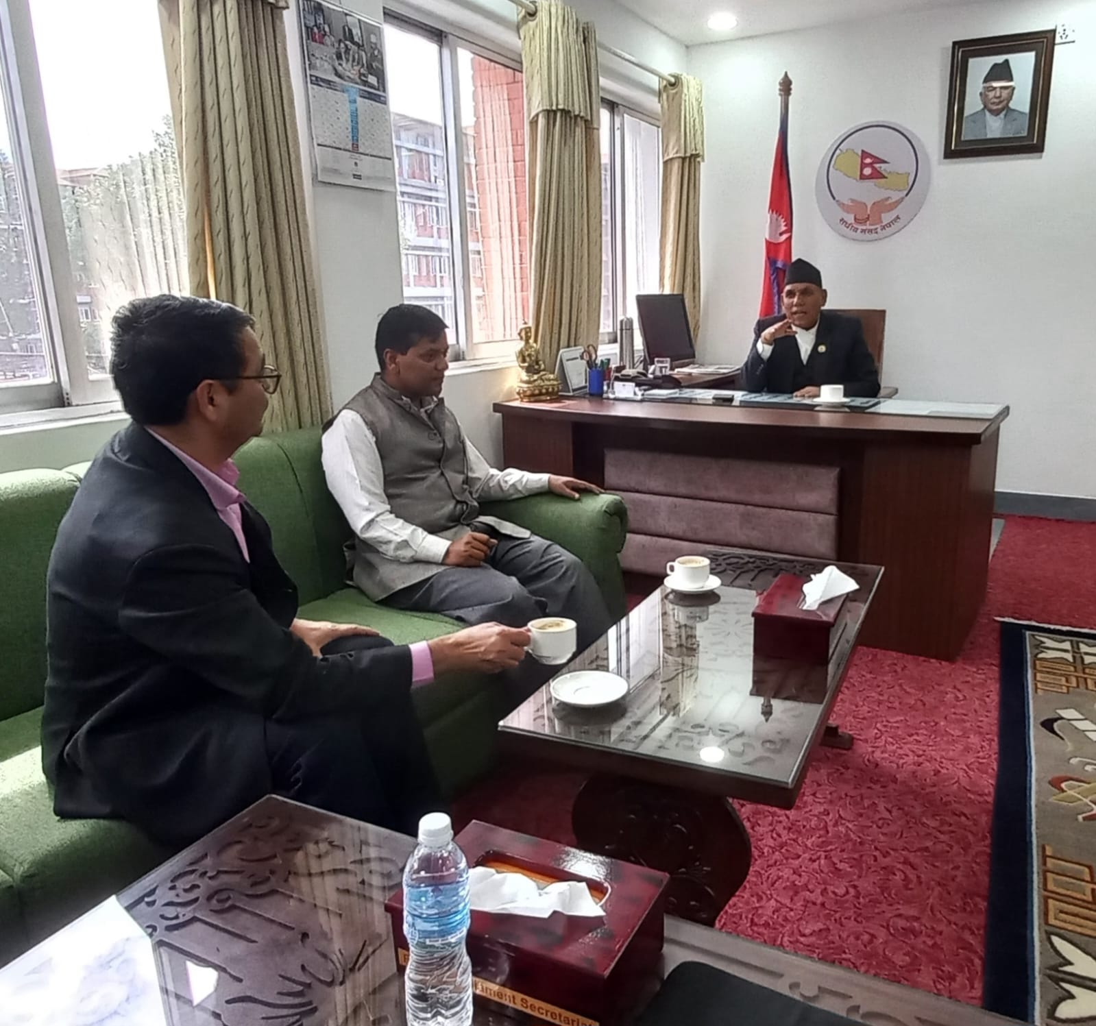 राष्ट्रियसभाका सम्माननीय अध्यक्ष नारायण दाहालसँगको छलफल